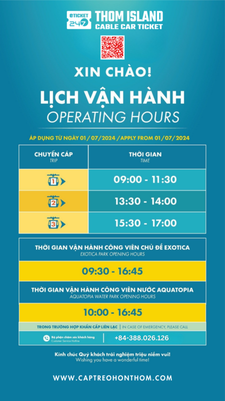 Vé Cáp Treo Hòn Thơm